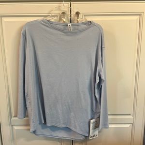 Pretty blue (with multi color speckles) Lululemon top